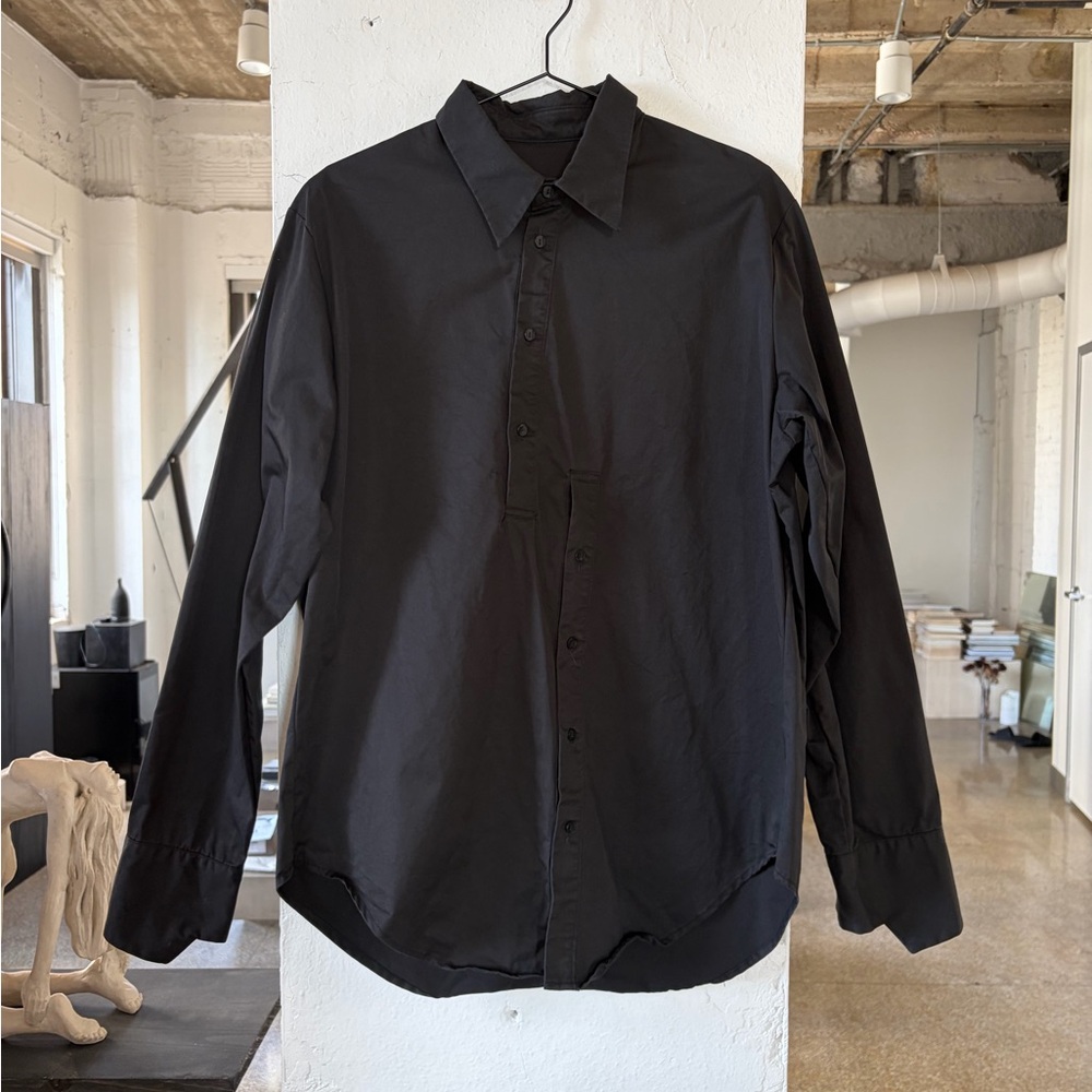 SCD CROWD Elegant Black Men's Dress Shirt COMME DES GARÇONS XL
